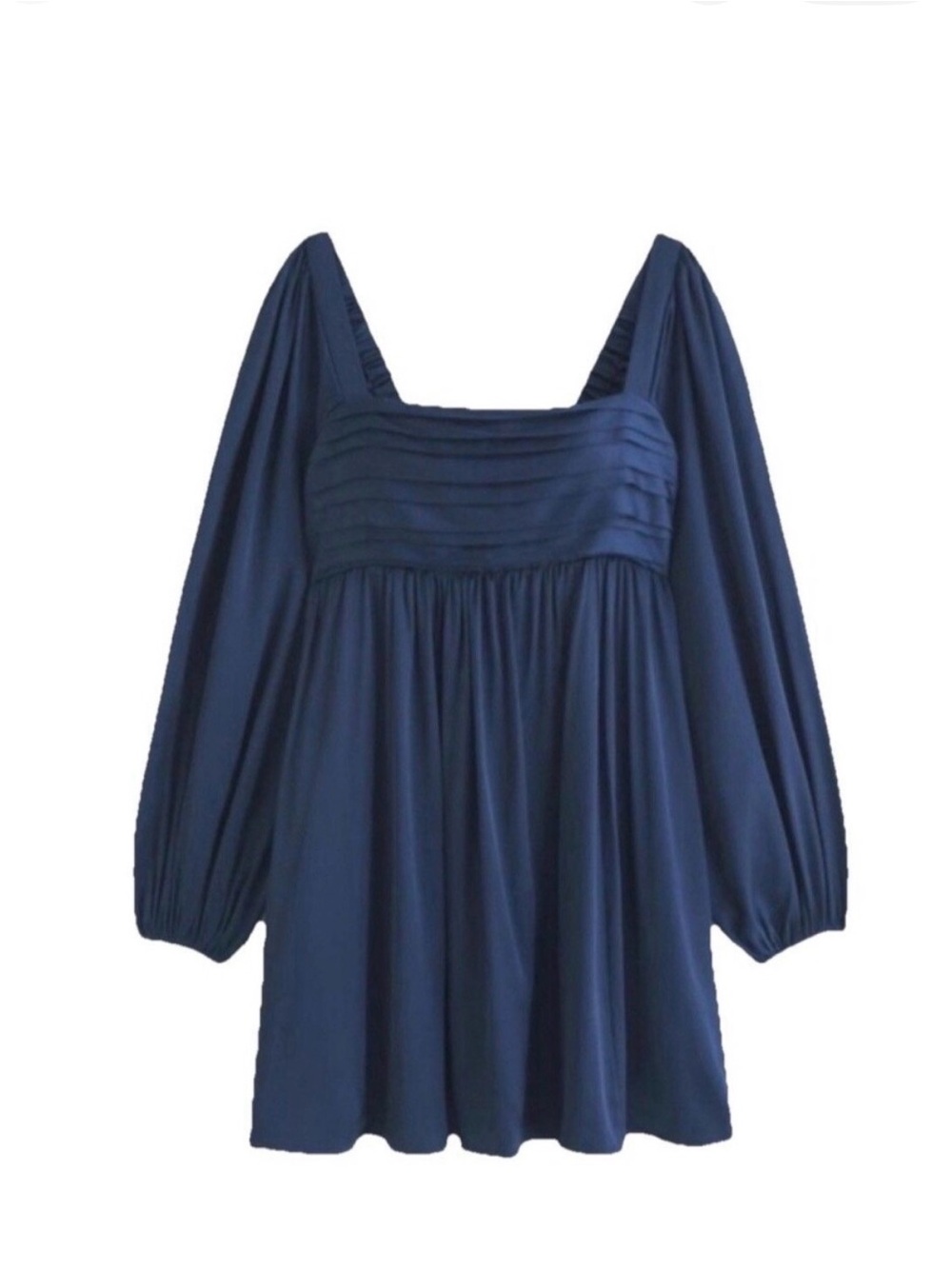 Abercrombie Navy Square Neck Babydoll dress